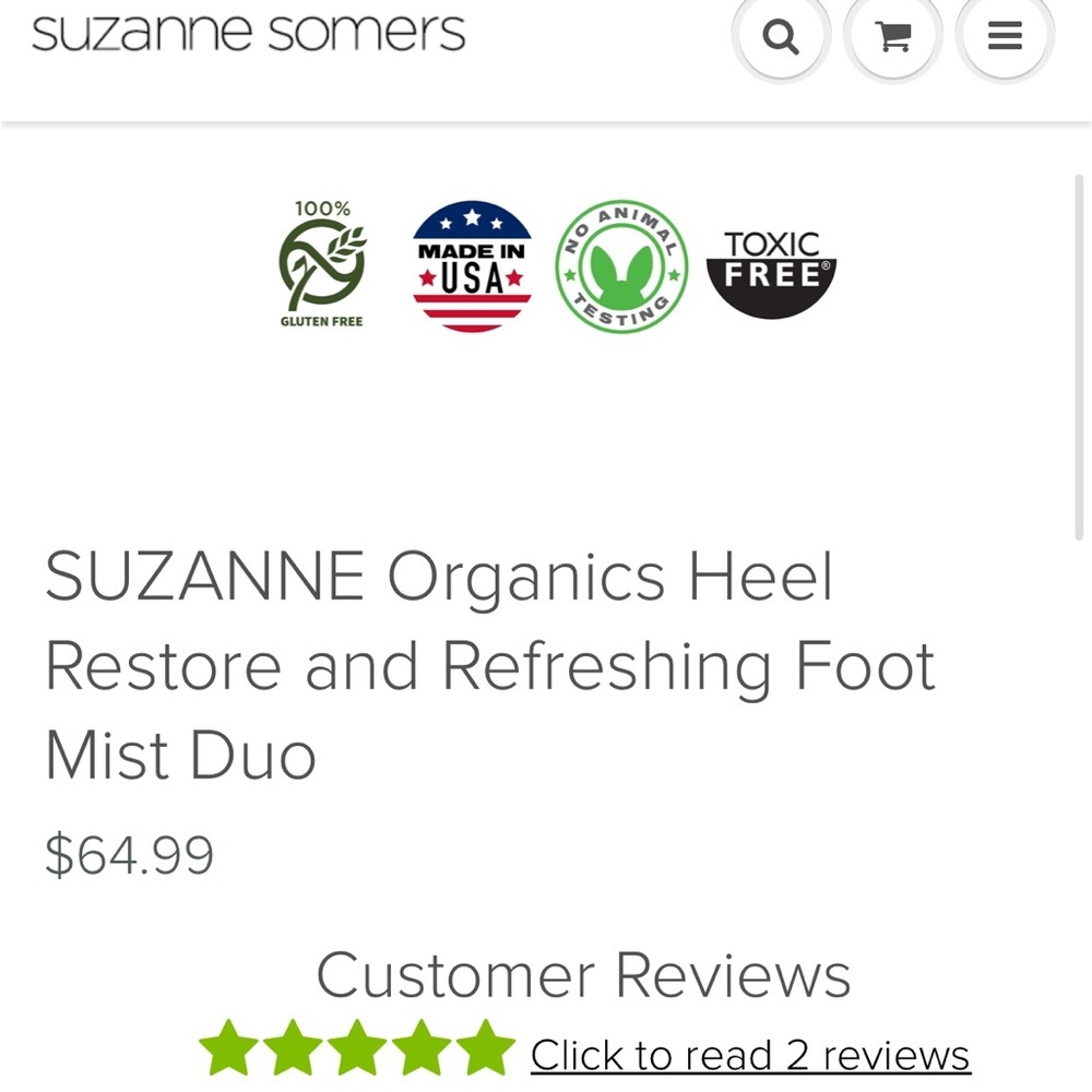 Heel Restore and Refreshing foot mist NWT - Picture 2 of 3